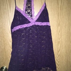 Purple lace nightie